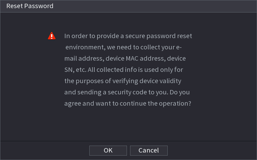 Password reset consent prompt