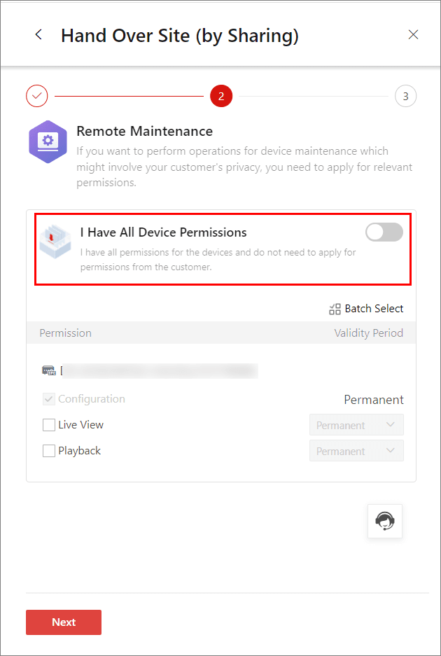 Omogućavanje ili onemogućavanje opcije I Have All Device Permissions