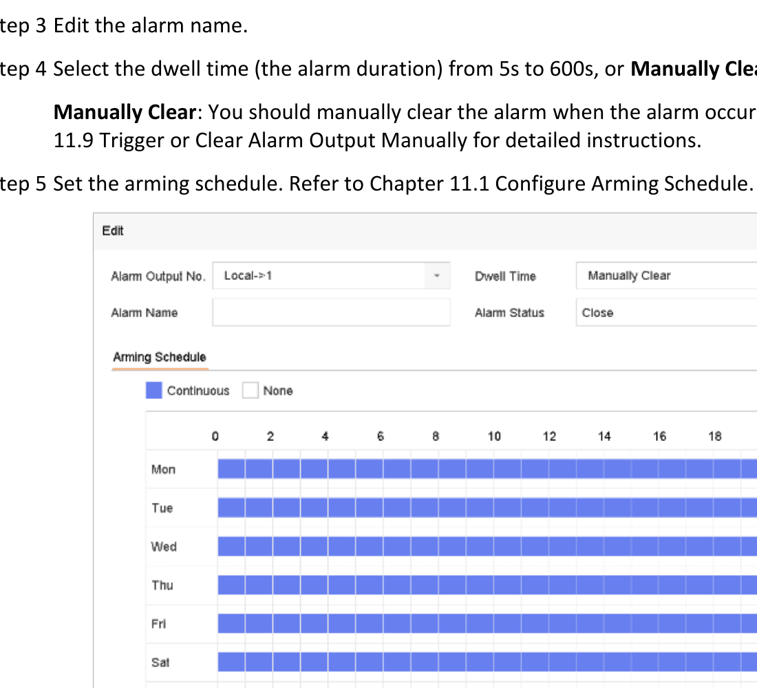 Alarm Output
