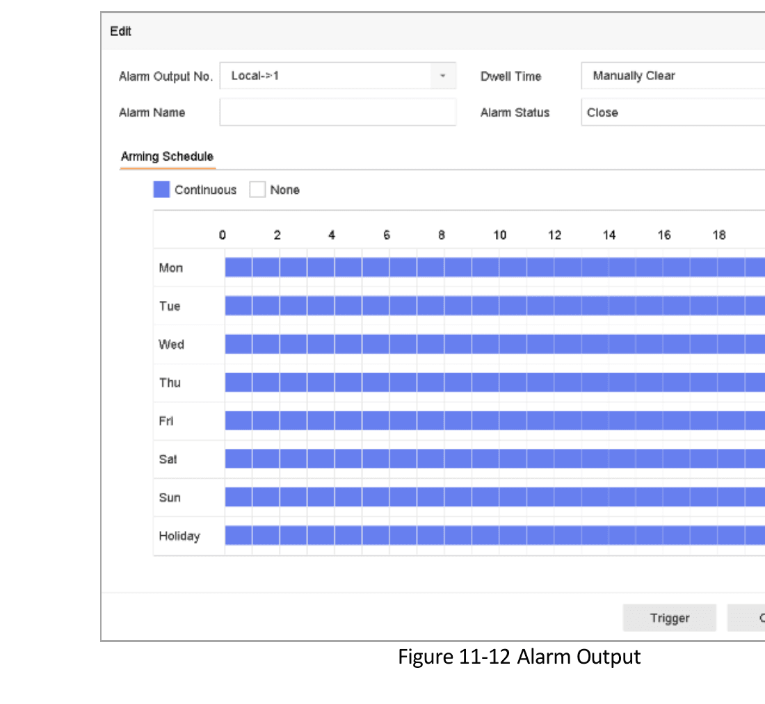 Alarm Output