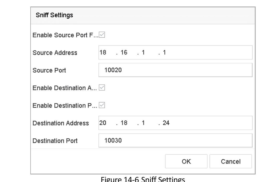 Sniff Settings
