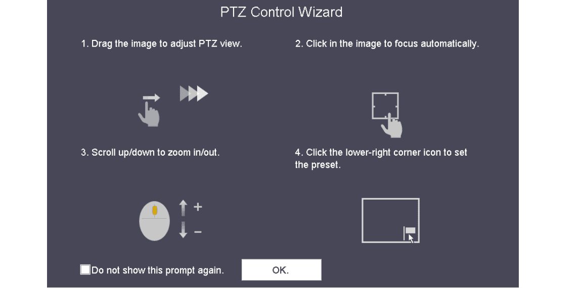 PTZ Control Wizard