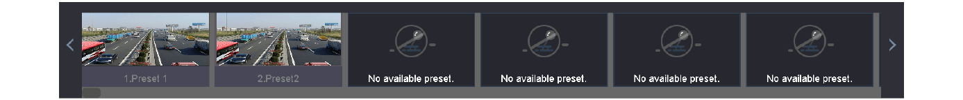 View the Configured Presets