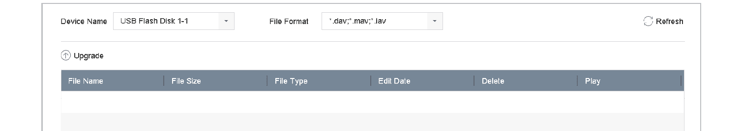 Local Upgrade Interface