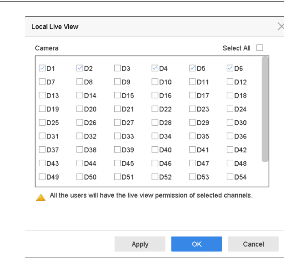 Set Live View Permissions on Lock Screen