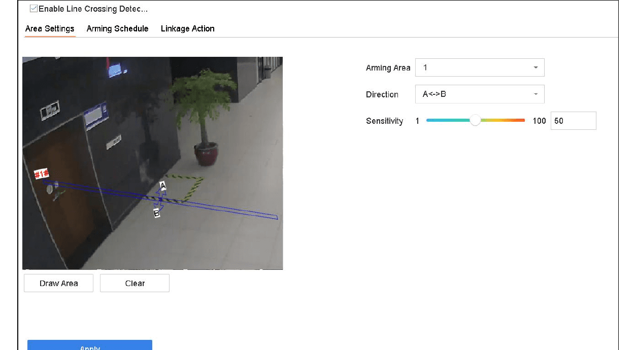 Line Crossing Detection