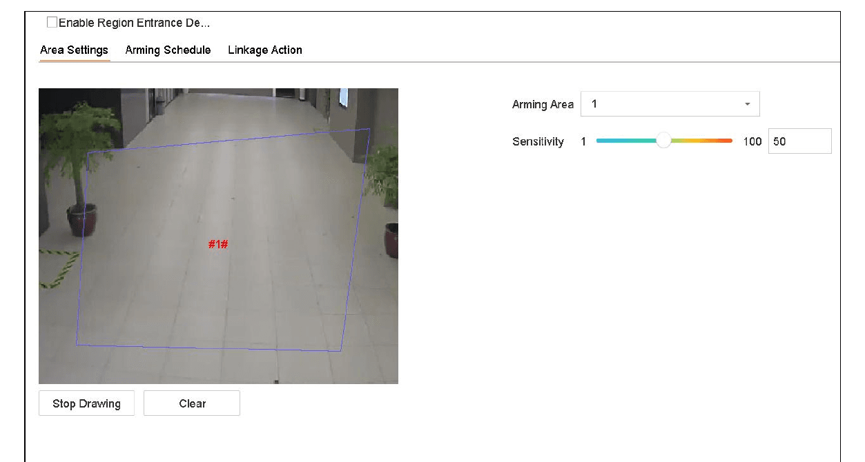 Region Entrance Detection