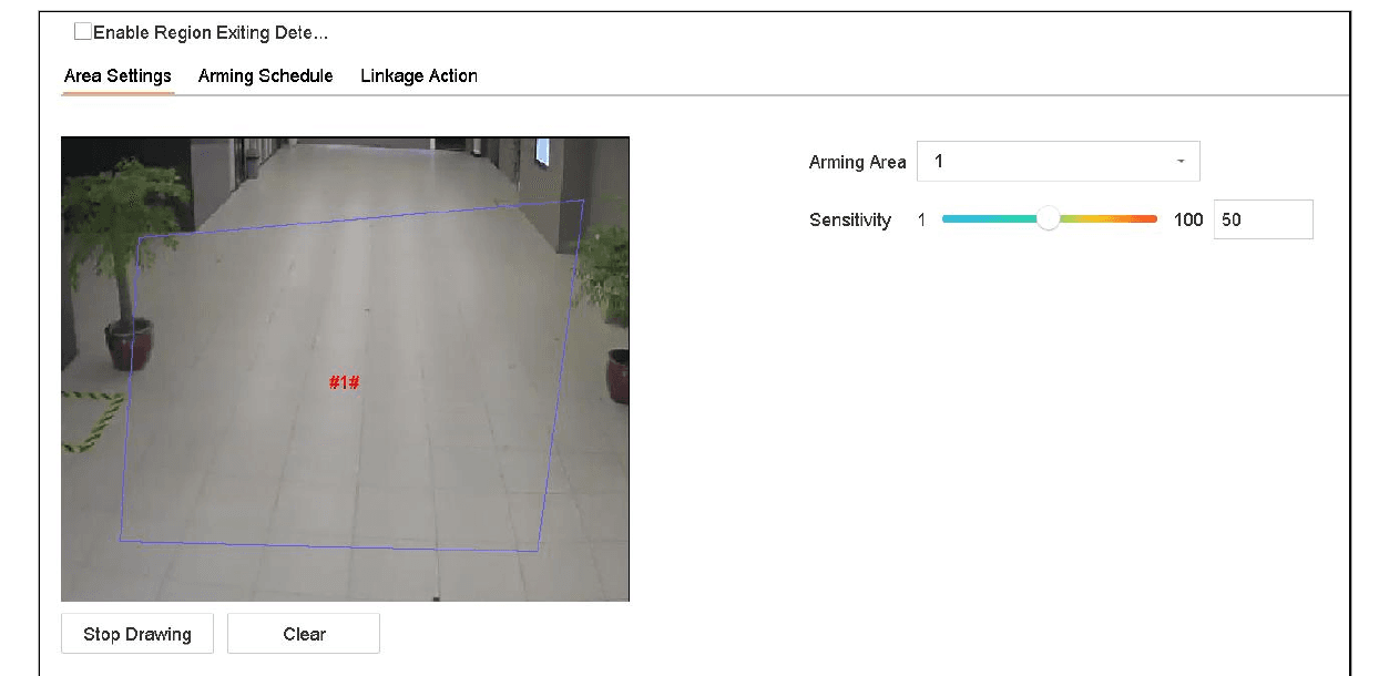 Region Exiting Detection