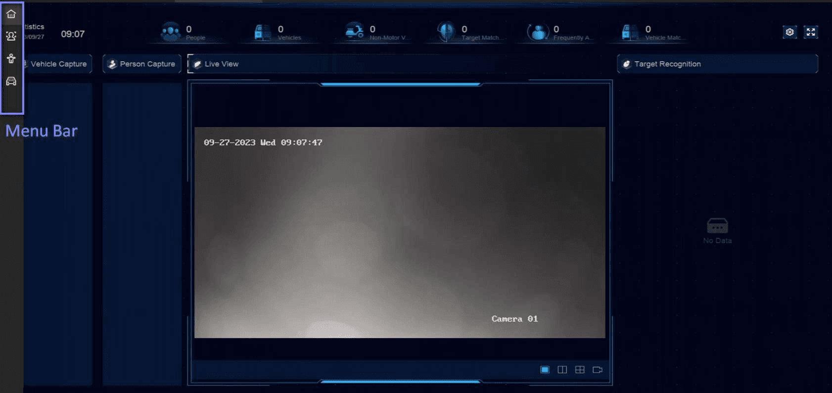 Příklad detekce osob a vozidel v Application Center