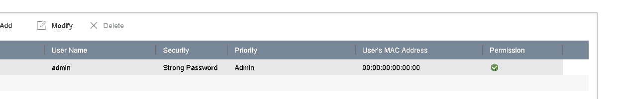 User Management Interface