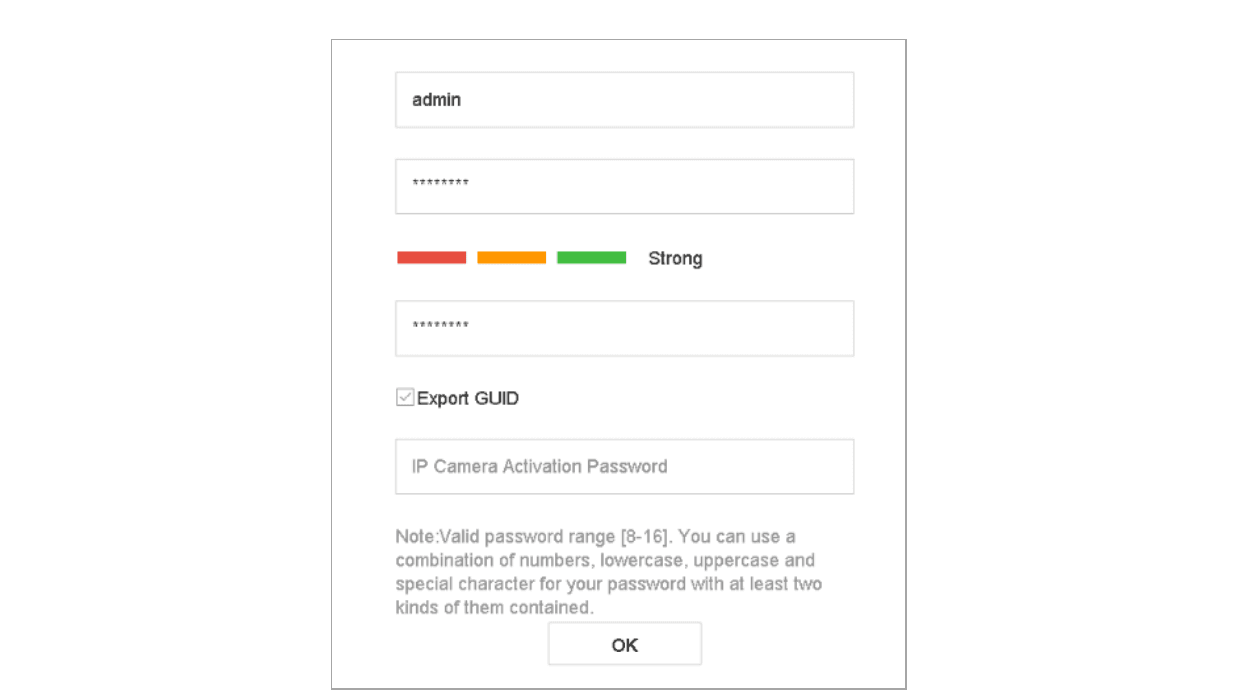 Setting Admin Password