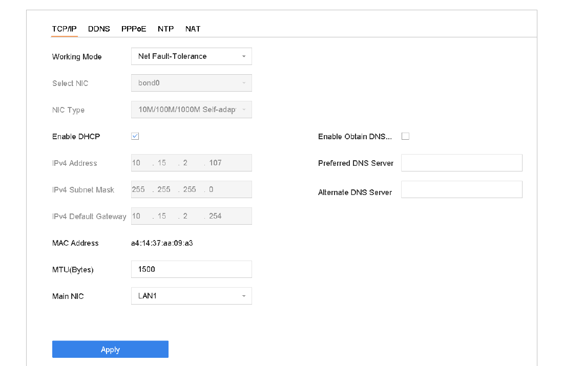 TCP/IP Settings
