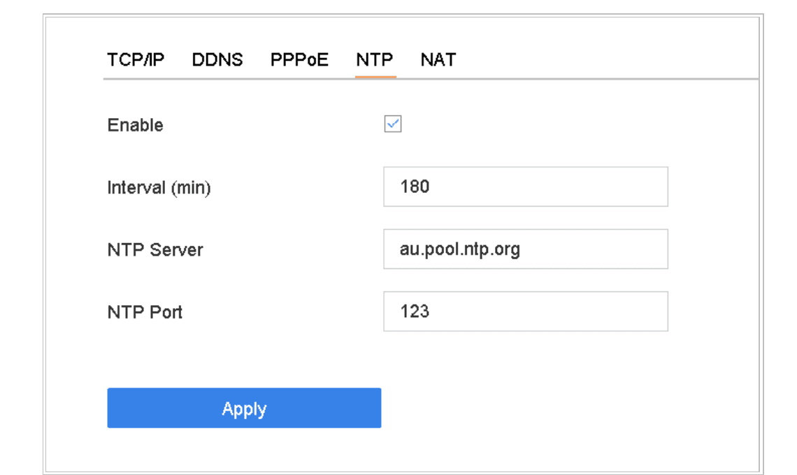 NTP Settings