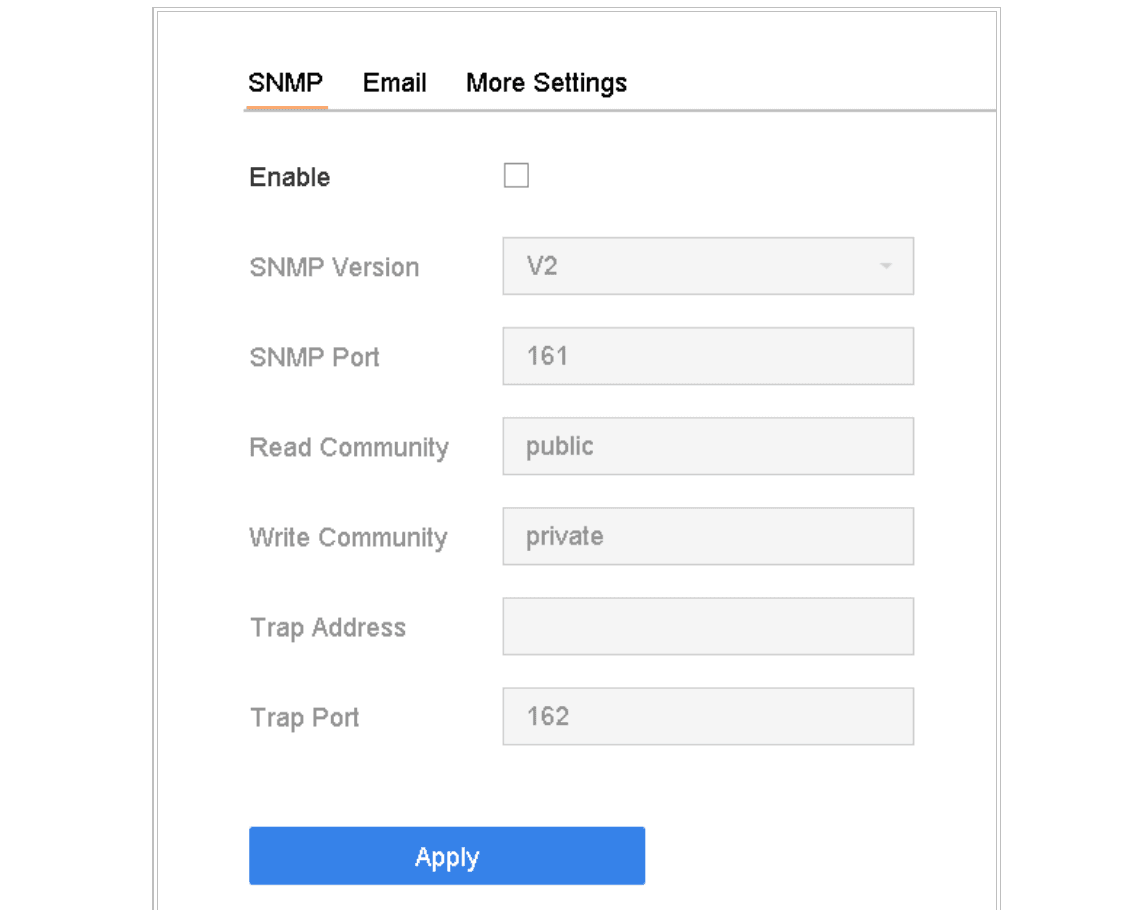 SNMP Settings