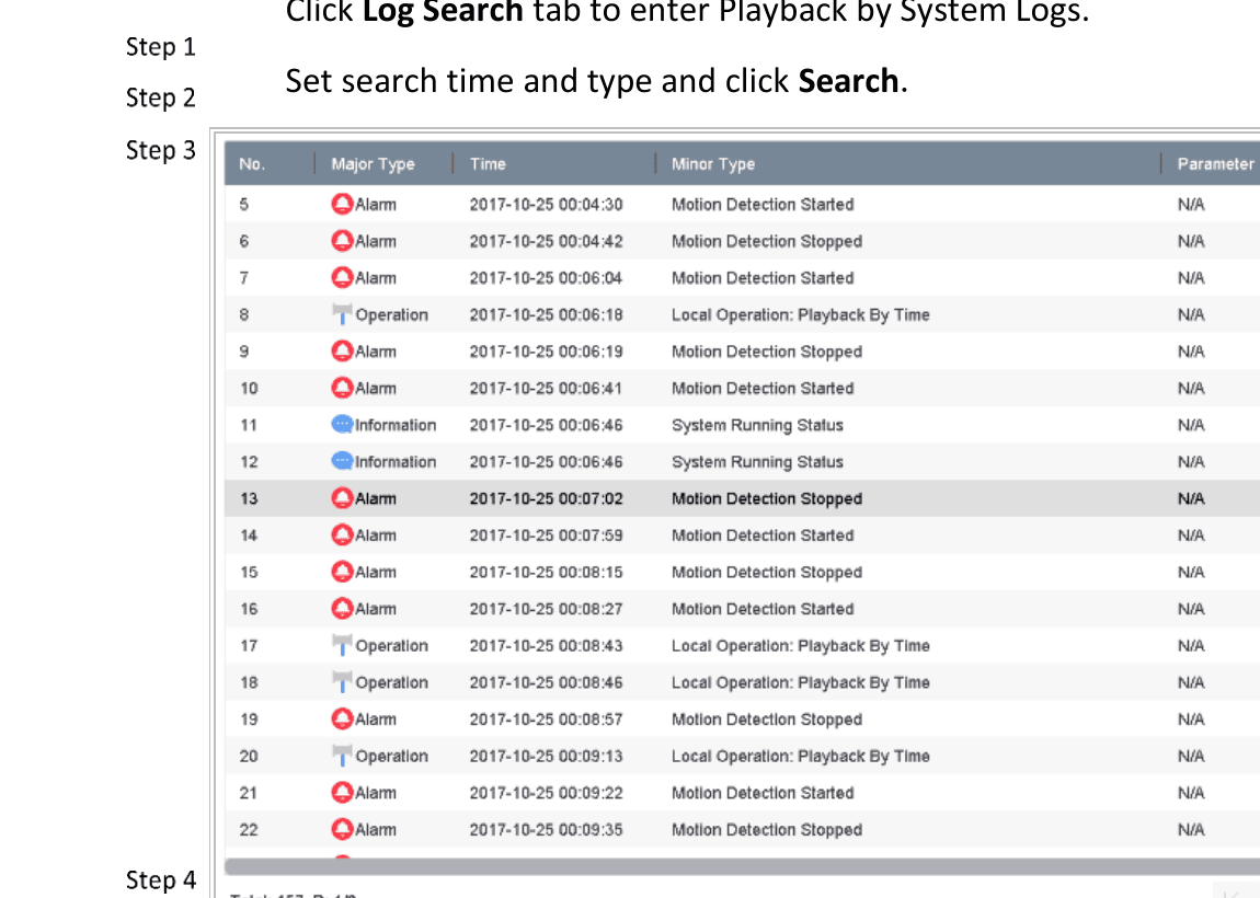System Log Search Interface