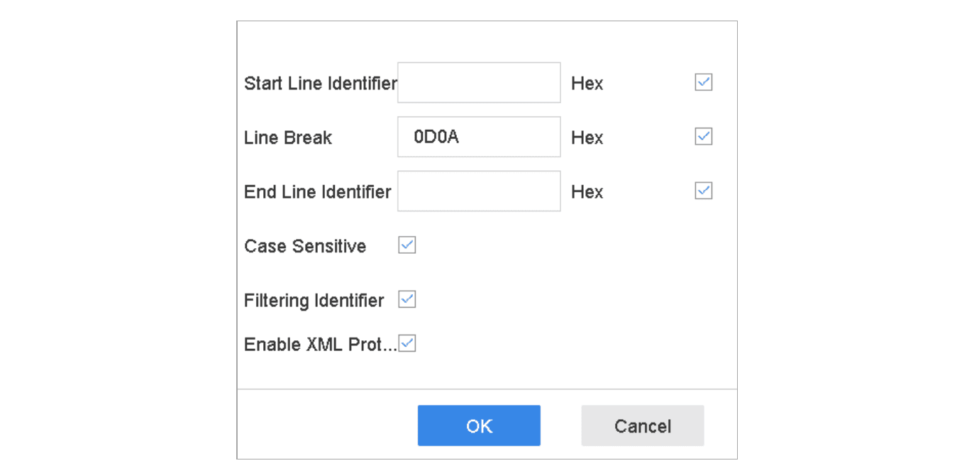Universal Protocol Settings
