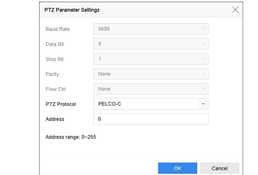 PTZ Parameters Settings