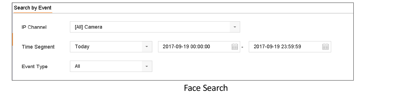 Face Search Interface