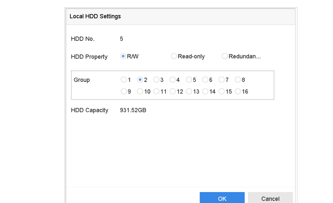 Local HDD Settings