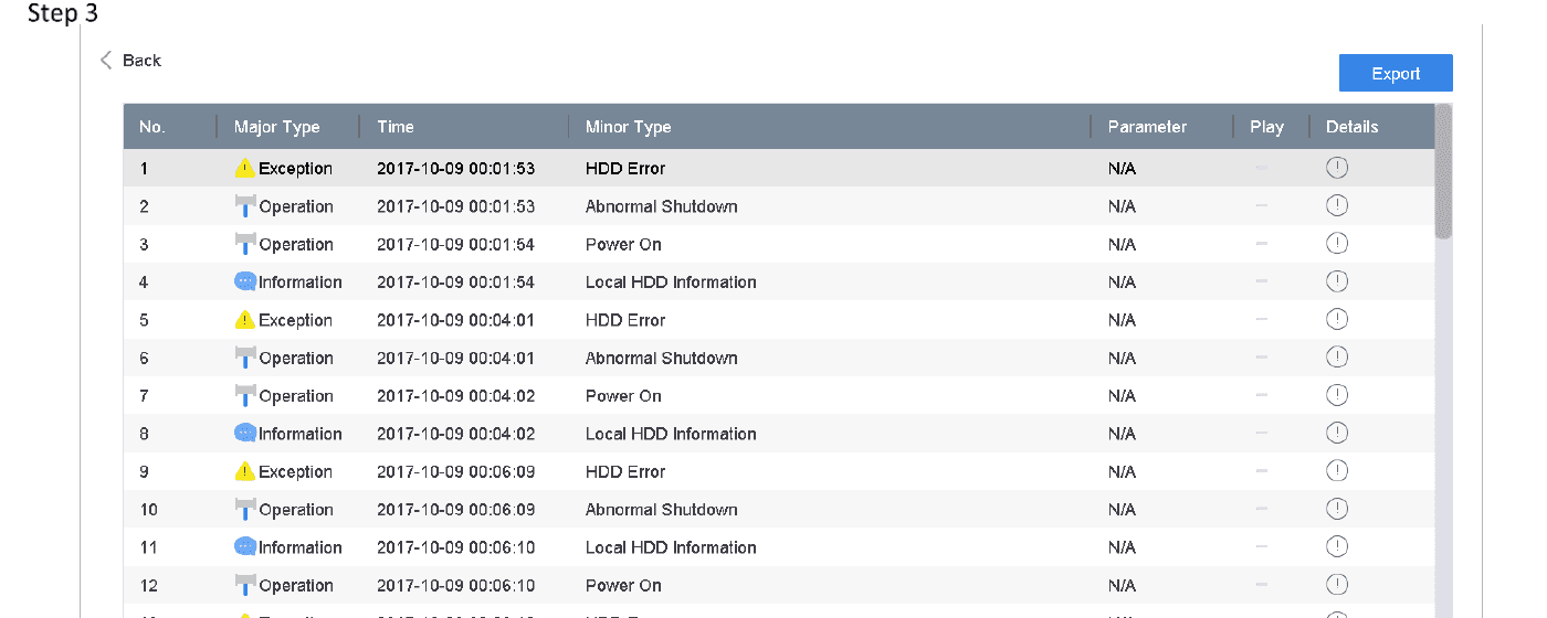 Log Search Results
