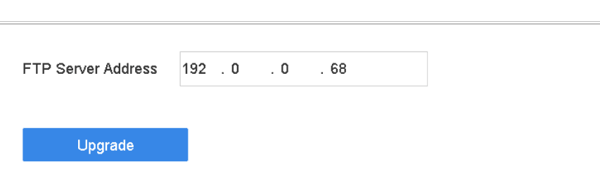 FTP Upgrade Interface