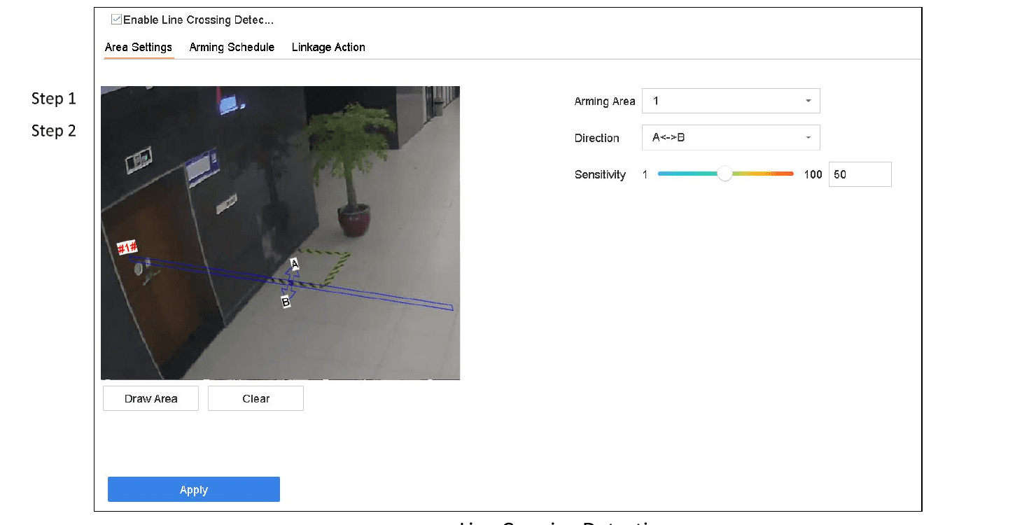 Line Crossing Detection
