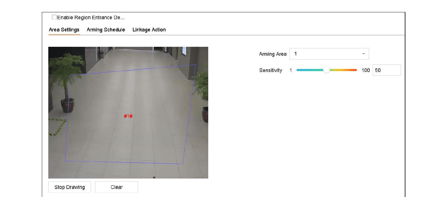 Region Entrance Detection