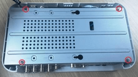 Removing the screws that hold the HDD bracket