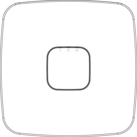 Smart 1U front panel showing the indicator panel