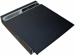 Inside the 2U chassis showing the HDD bracket and mounting positions
