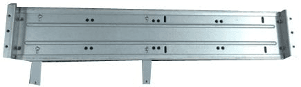 Assembled CD-ROM bracket pair, top view